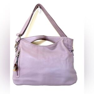 Large Barr & Barr New York ~ Lila ~ Pebbled Leather Crossbody Shoulder Bag